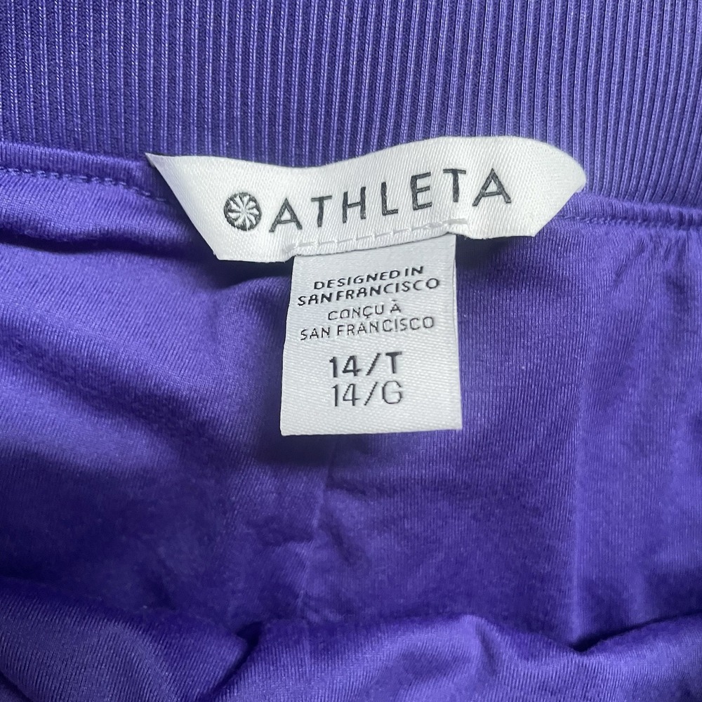 Athleta Pants Brooklyn Lined Tapered Mid Rise Jogger Pant Noble Blue NEW 14T - Picture 4 of 12